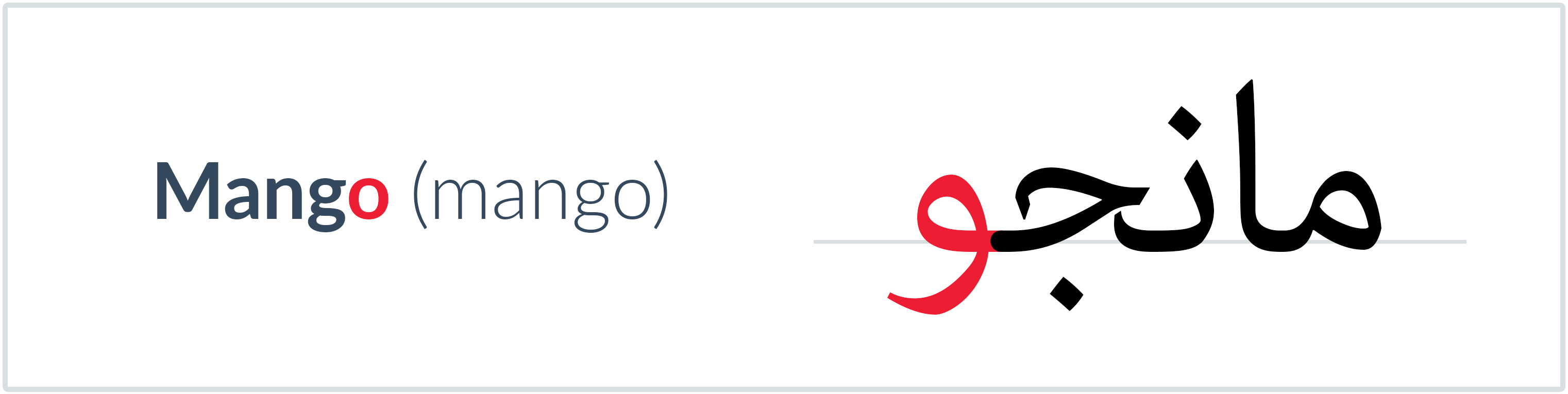 mango in Arabic — مانجو
